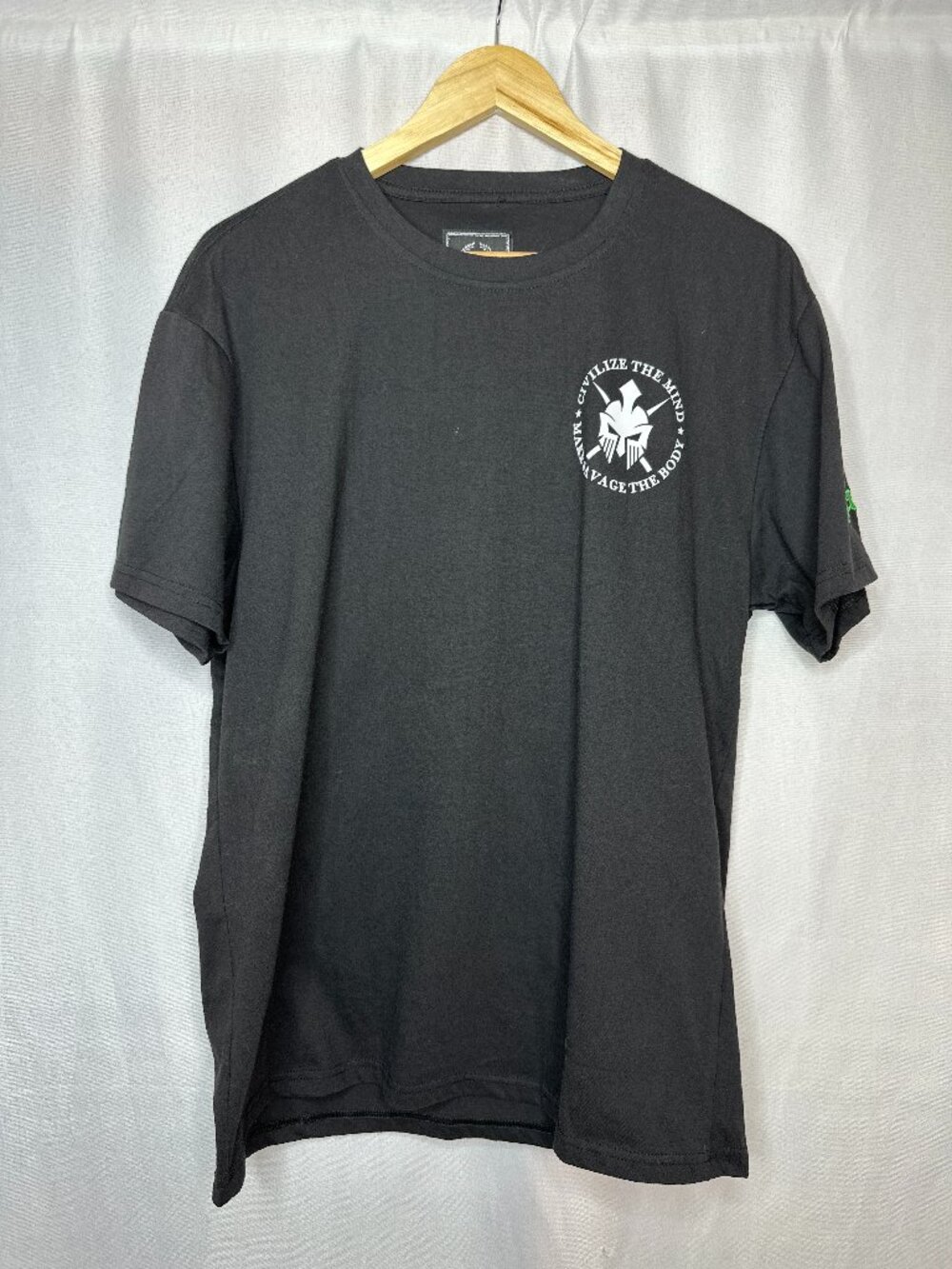 CR24 Chrome Edge Stained Glass Savage T-Shirt, Size XL Streetwear Western Gothic